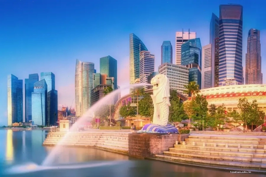Merlion Park được mở cửa đón khách vào ngày 25/4/2002