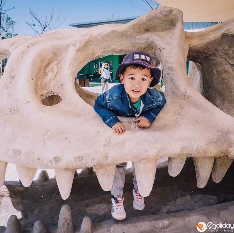 Mô hình khủng long chân thực tại Dino Park NovaWorld Bình Thuận