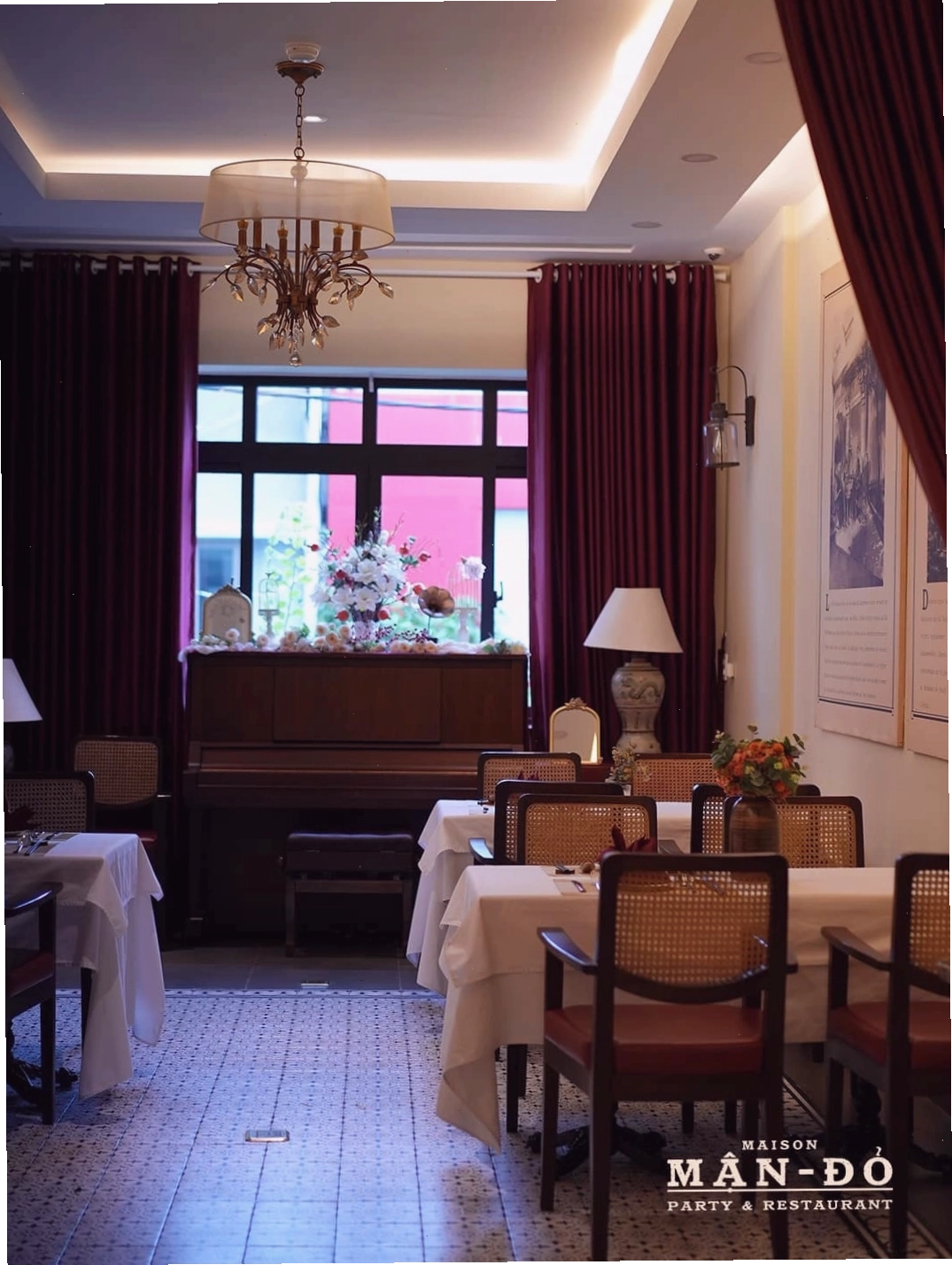 Món ăn cao cấp tại nhà hàng Maison Mận-Đỏ Quận 1