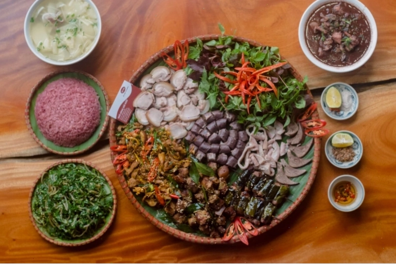 Món ăn được trình bày hấp dẫn