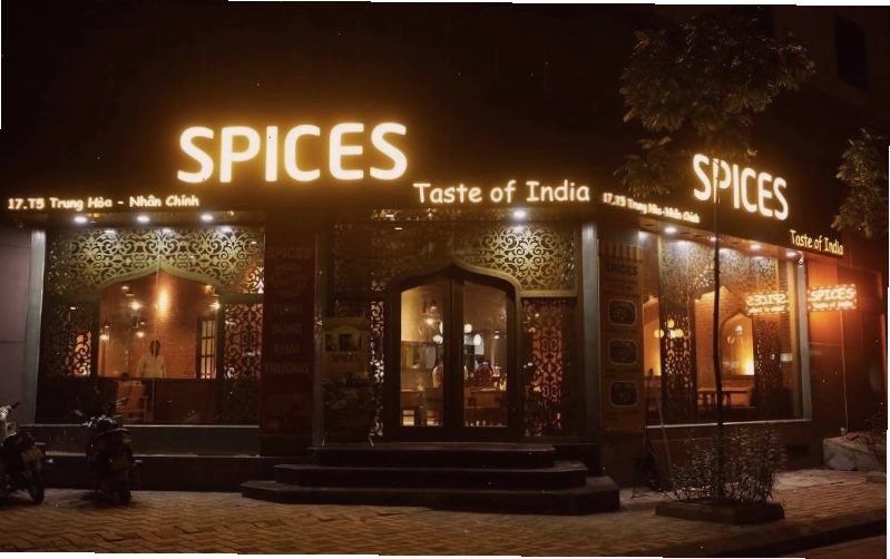 Món ăn tại nhà hàng Spices Taste of Indian