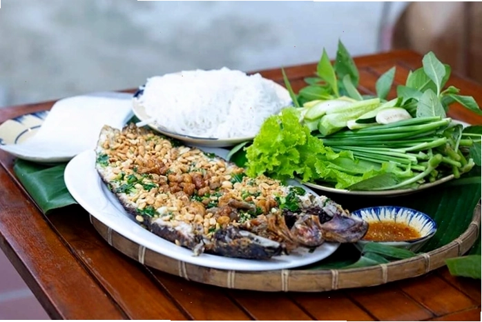 Món cá lóc nướng trui đặc sản Bến Tre
