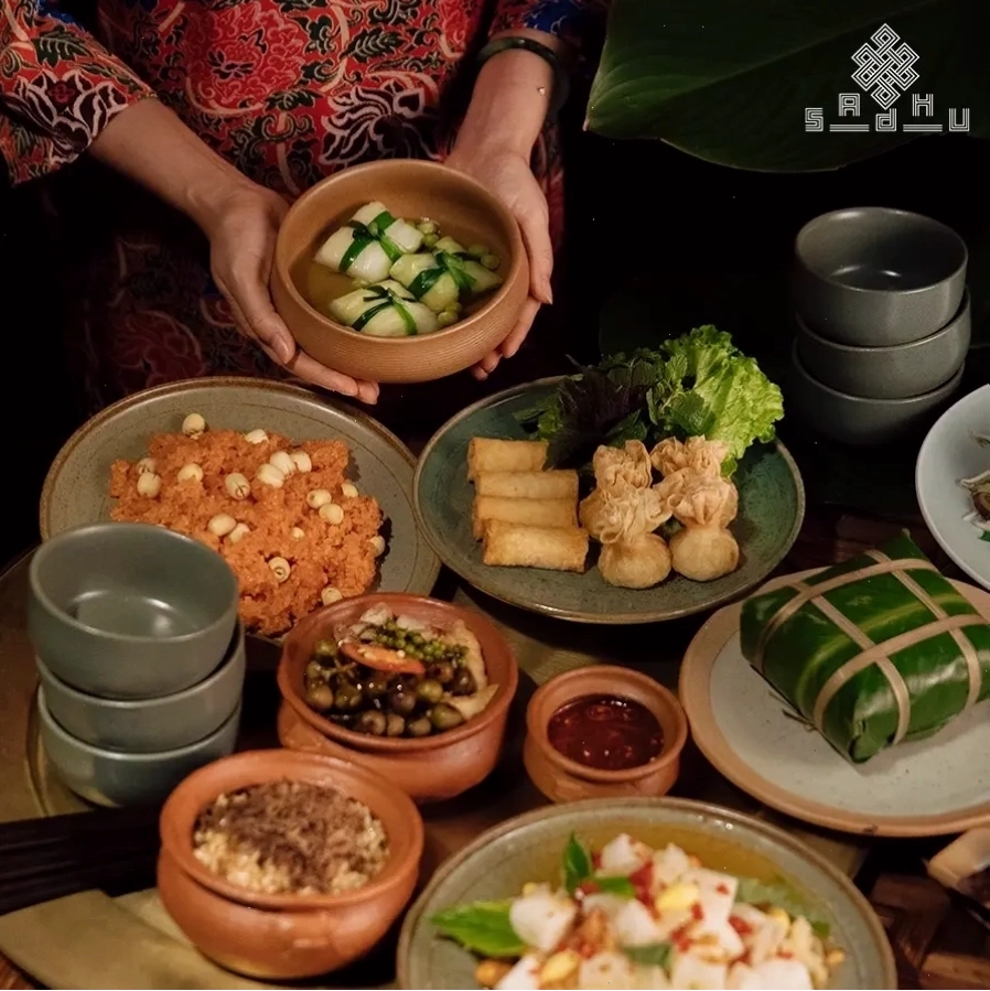 Món lẩu nấm thanh đạm tại nhà hàng Chay Sadhu Hoàng Đạo Thúy