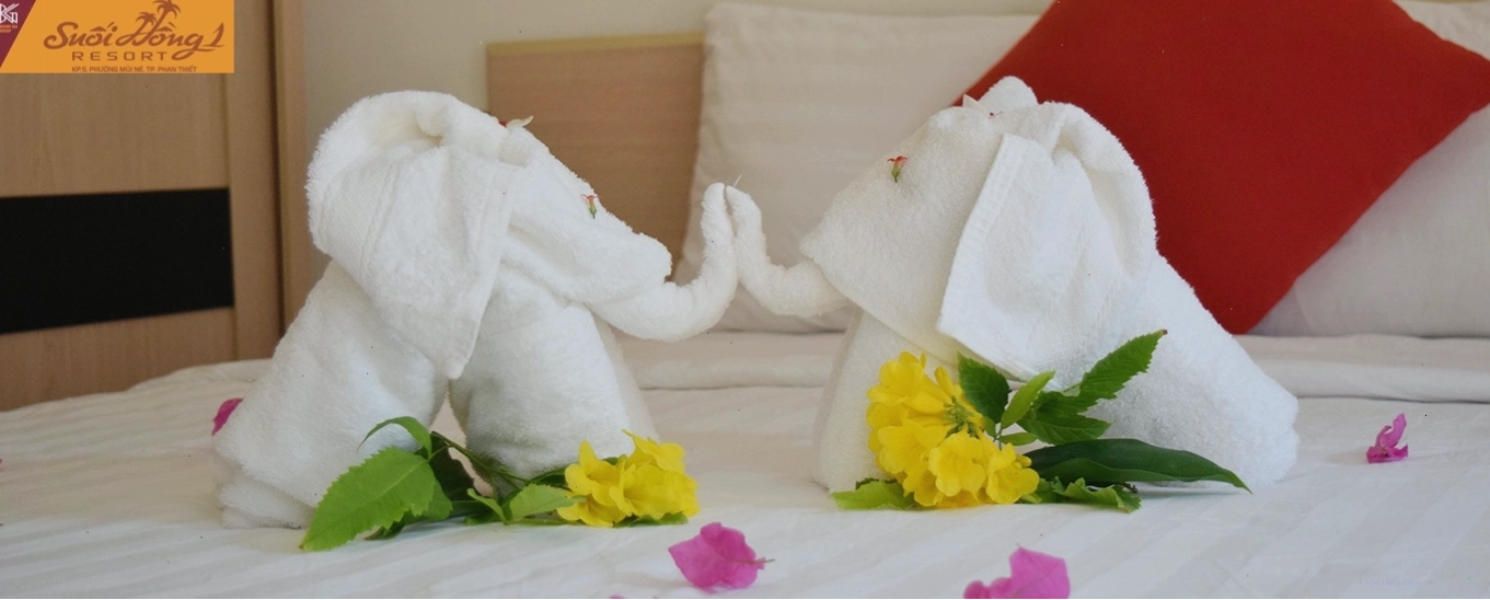 Một góc phòng nghỉ sang trọng tại Suối Hồng Resort