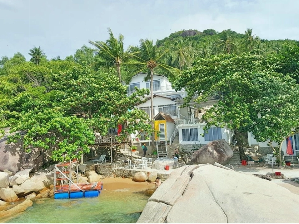 Một góc trang trí của Homestay Bãi Đá Chày