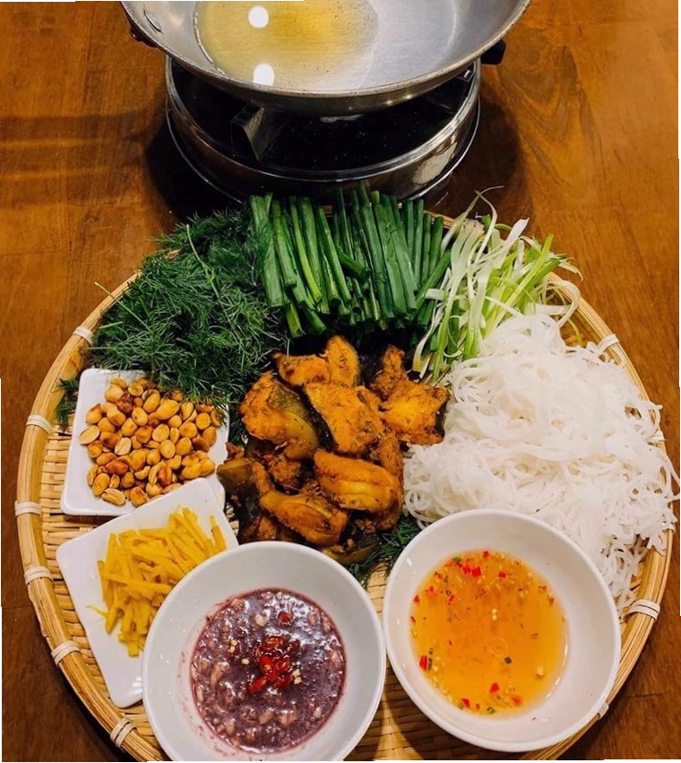 Một góc trang trí của nhà hàng Lạ Garden