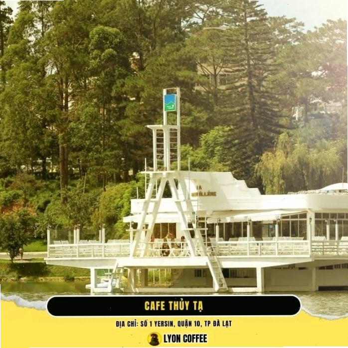 Một góc trang trí xinh xắn tại quán cafe ăn sáng view đẹp tại đà lạt