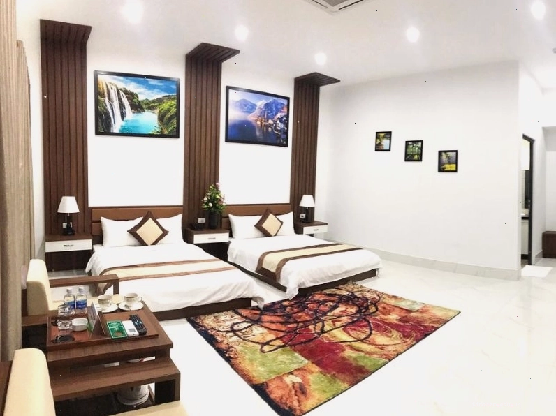 Một góc xanh mướt tại khách sạn Bảo Lộc Garden