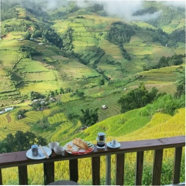 Mu Cang Chai Big View Homestay với view ruộng bậc thang ấn tượng
