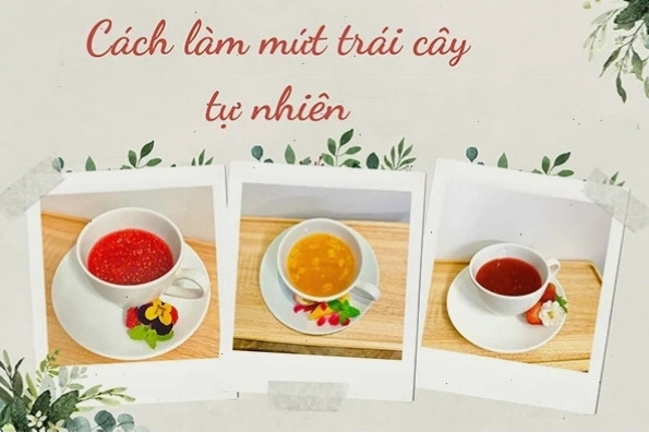 Mứt trái cây là nguyên liệu pha chế thông dụng