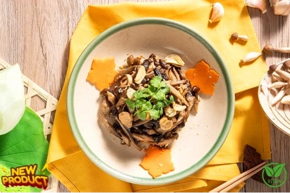 Nấm mối xào tỏi thơm lừng
