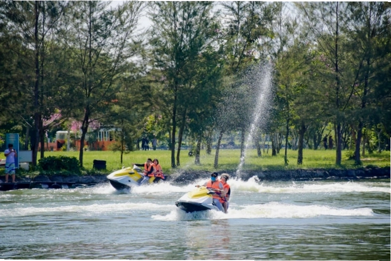 Ngắm nhìn đàn cá Koi tại Suối Mơ