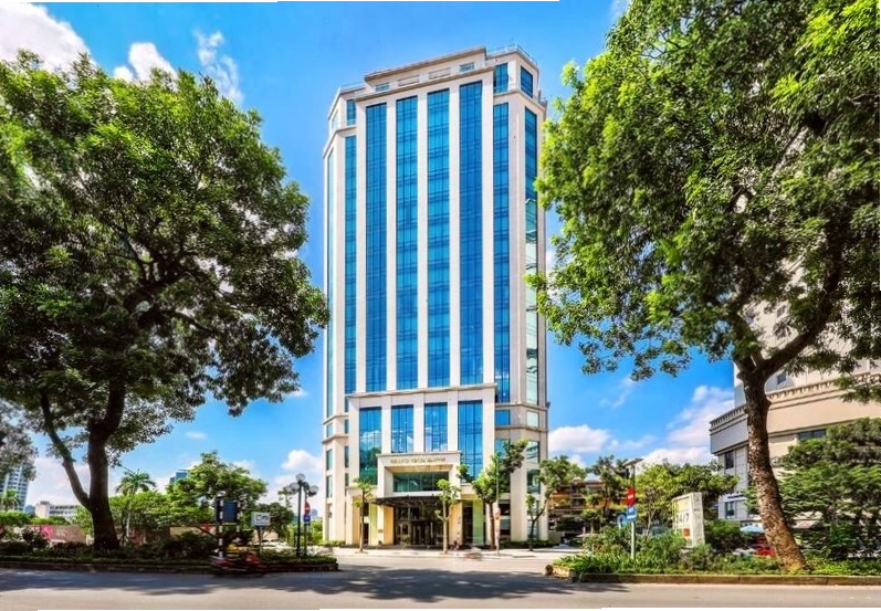 Ngoại cảnh ấn tượng của Grand Vista Hà Nội về đêm