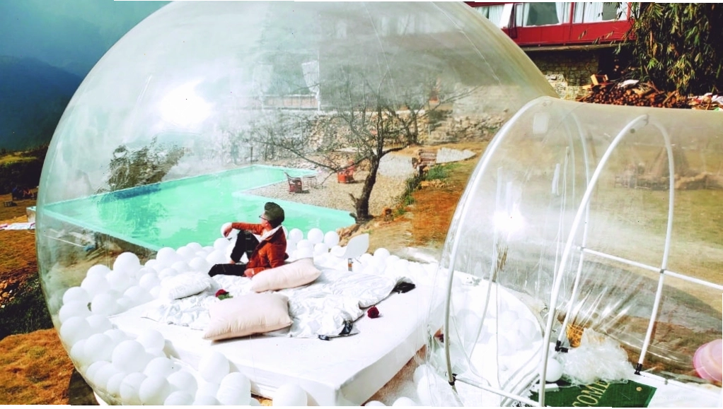 Ngôi nhà bong bóng độc đáo tại Secret Garden Sapa