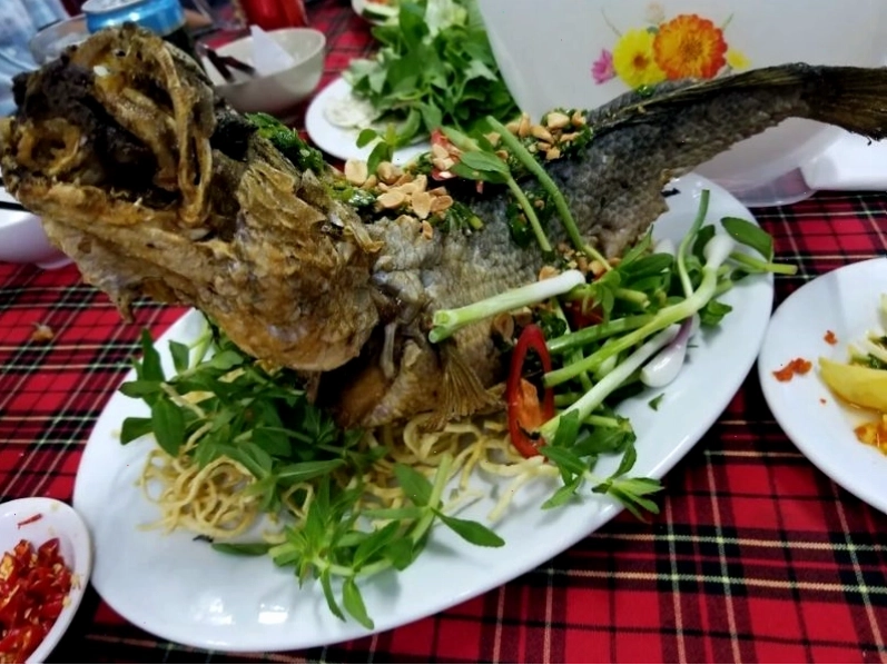 Nguyên liệu tươi ngon chế biến các món ăn tại Đồng Xanh Quán