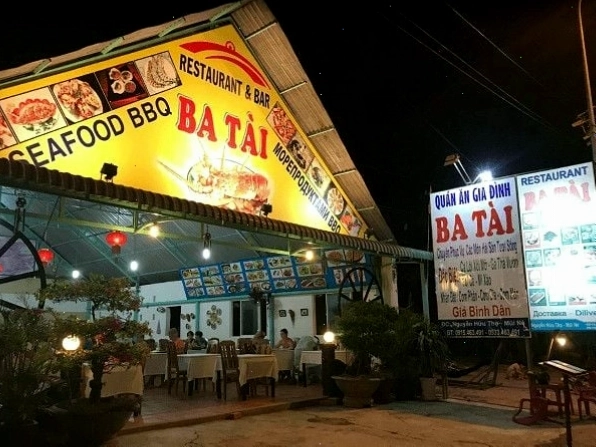 Nhà hàng Ba Tài với các món hải sản tươi ngon