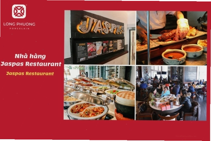 Nhà hàng Jaspas với không gian trẻ trung và thực đơn phong phú