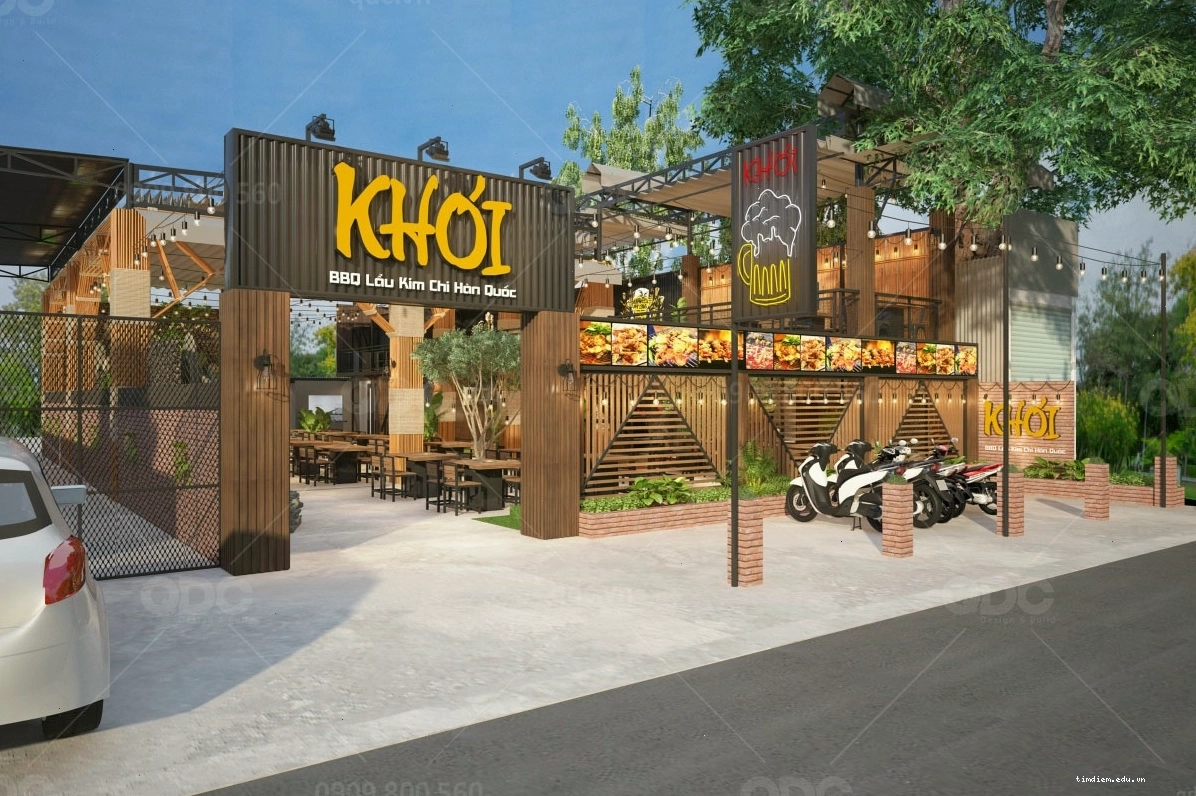 Nhà hàng Khói BBQ với không gian được bài trí ấn tượng