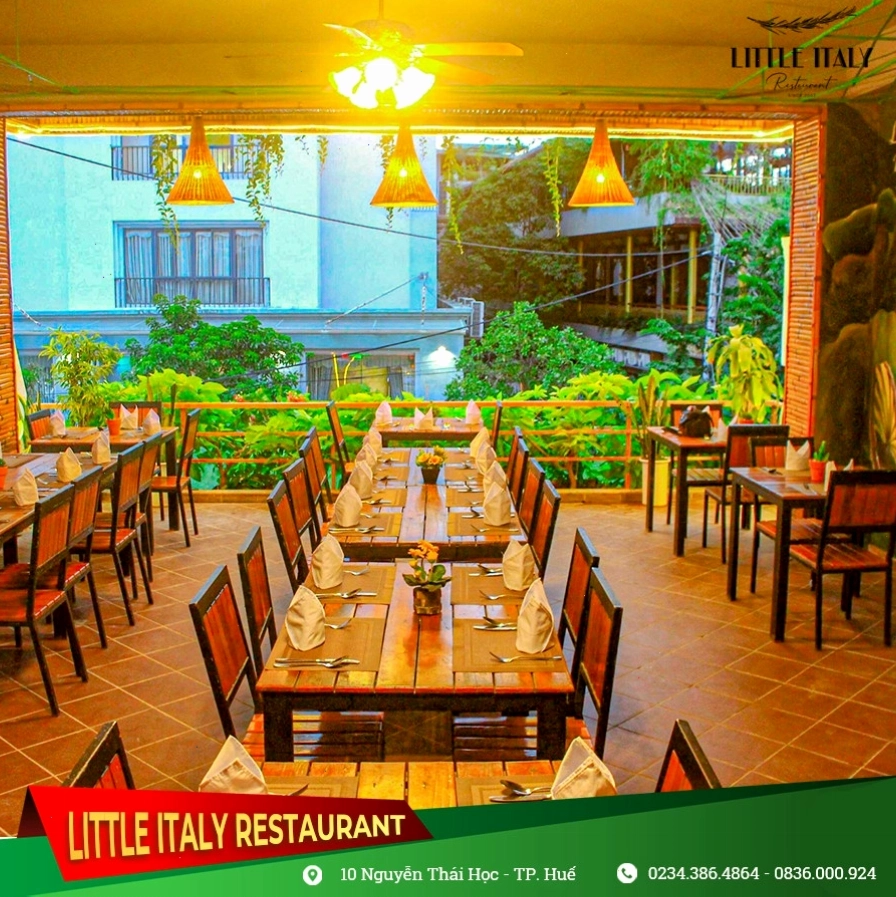 Nhà hàng Little Italy ở Huế mang phong cách ẩm thực Ý - Âu