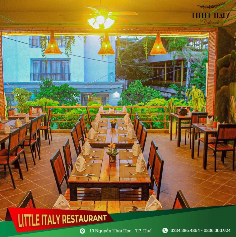 Nhà hàng Little Italy ở Huế mang phong cách ẩm thực Ý - Âu hiện đại