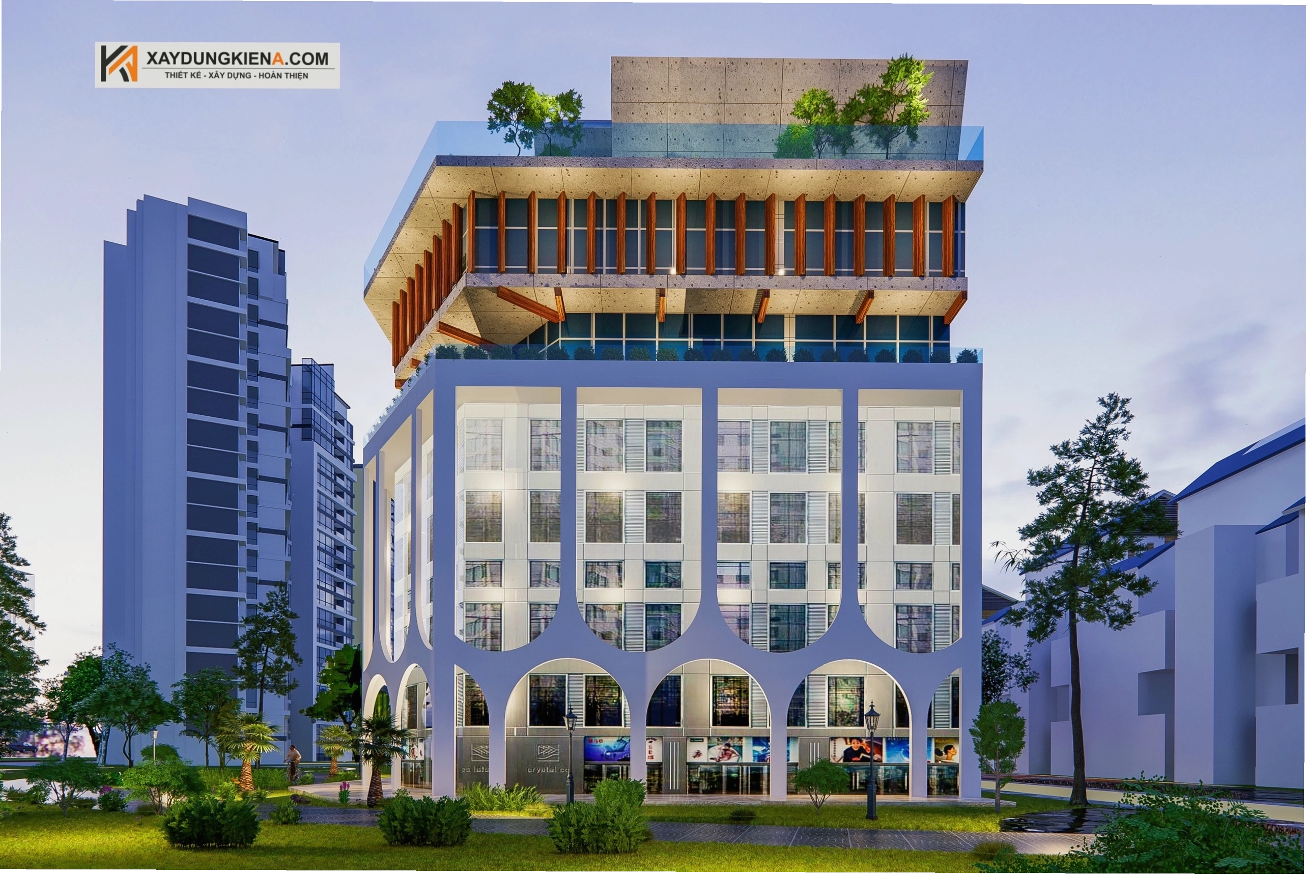 Nhà hàng Maison De Charme nhìn từ bên ngoài