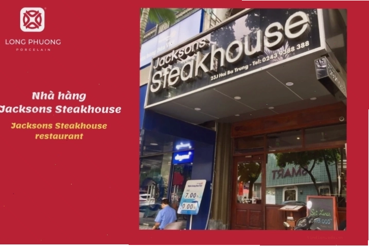 Nhà hàng steak house Jacksons với không gian sang trọng và đẳng cấp