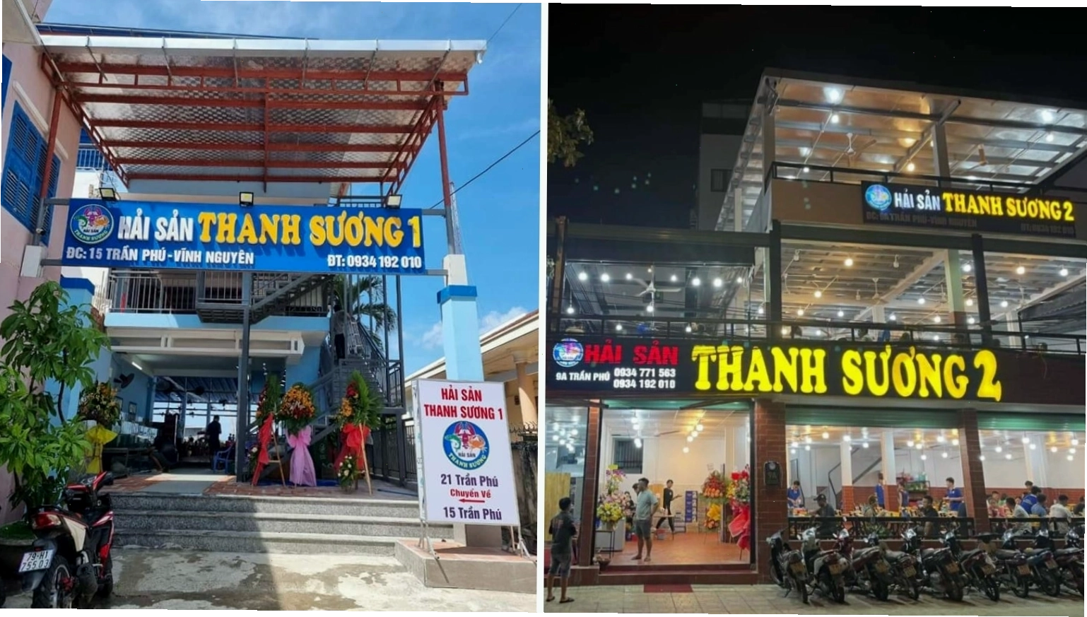 Nhà hàng Thanh Sương Nha Trang với các món hải sản tươi sống