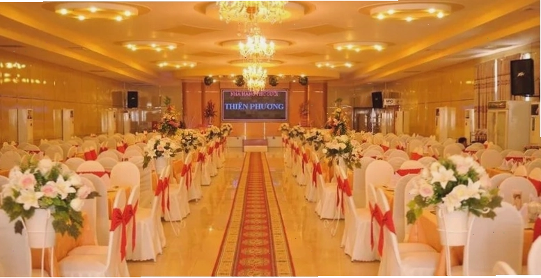 Nhà hàng Tiệc Cưới Thiên Phương với không gian ấm cúng