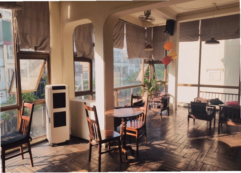 Nhà Không Cửa là một quán cafe khu vực Cầu Giấy có không gian yên tĩnh