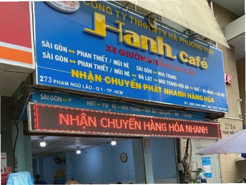 Nhà xe Hạnh Cafe với nhiều tuyến đường đa dạng, phục vụ hành khách