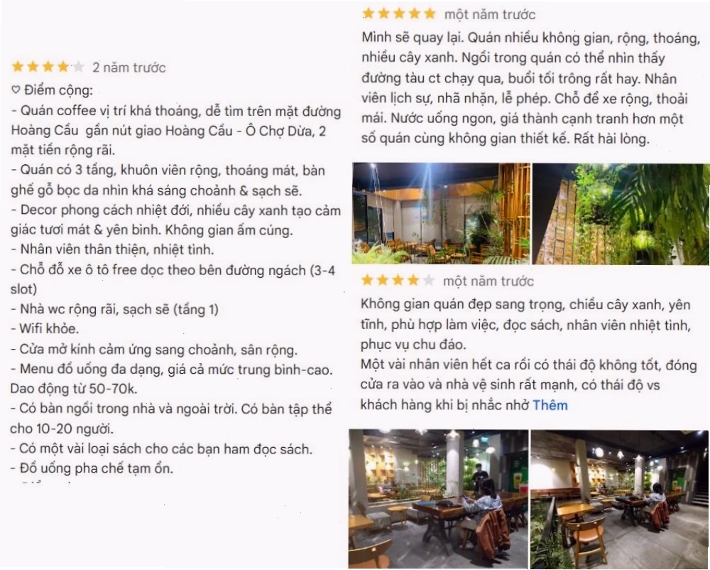 Nhiều thực khách đánh giá quán có cách trang trí dẹp