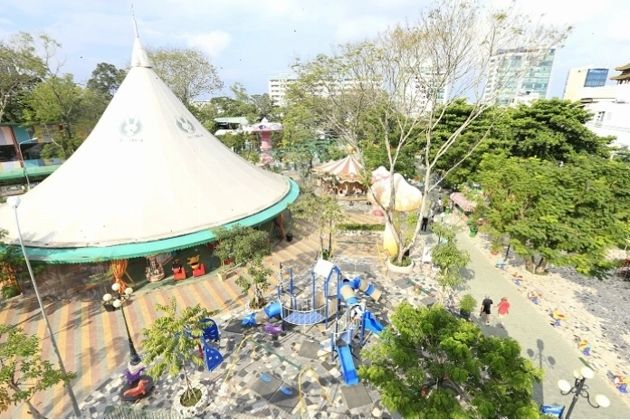 Nhiều trò chơi hấp dẫn đang chờ đón bạn tại Công viên Thỏ Trắng