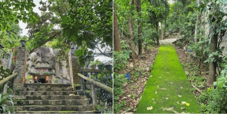 Những bậc thang đá dẫn lên đỉnh Núi Thị Vải