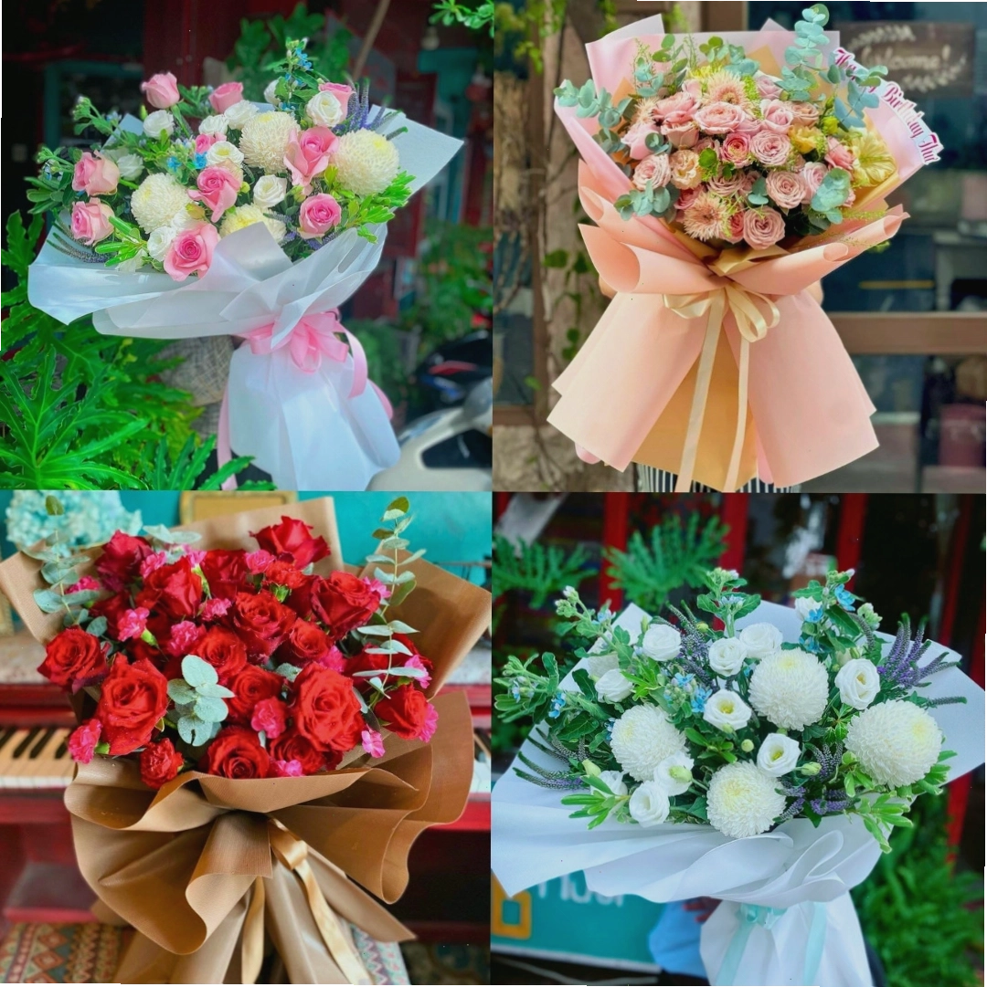 Những bó hoa xinh xắn tại Bonjour Cafe The Art