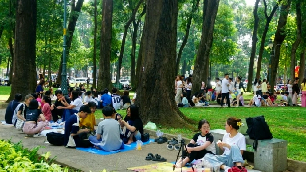 Những buổi picnic nhỏ gọn tại Công viên 30/4