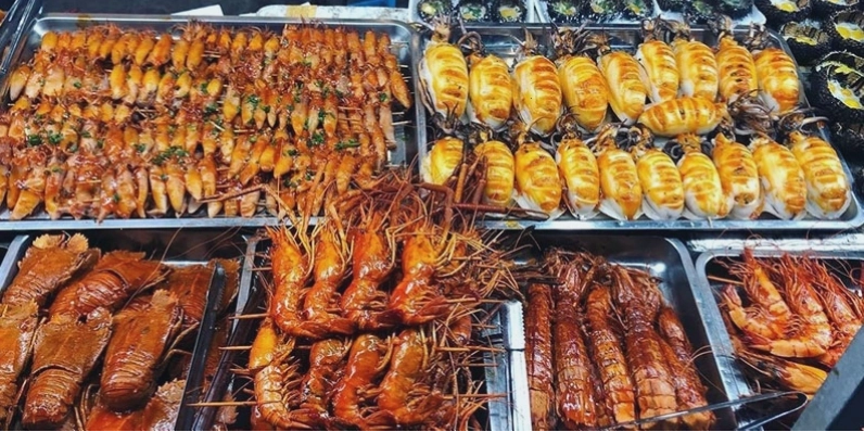 Những món đồ hải sản thơm ngon tại chợ đêm Phú Quốc