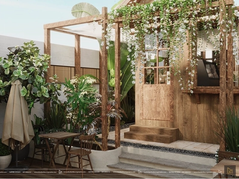 Những quán cafe nhà gỗ đẹp tại Sài Gòn với thiết kế sân vườn