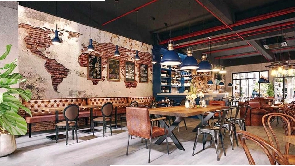Nội thất gỗ với kiểu dáng xưa cũ đặc trưng của phong cách Vintage