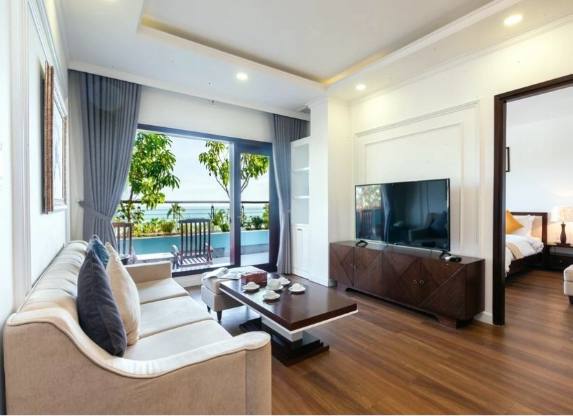 Nội thất phòng khách sạn sang trọng tại Hoàng Ngọc Beach Resort