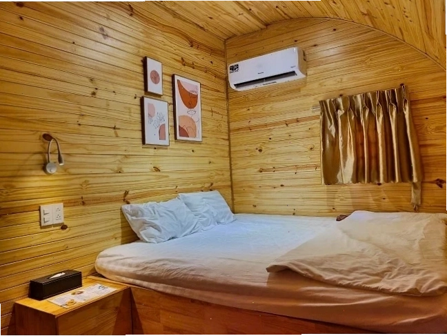 Nội thất phòng nghỉ tiện nghi tại Ruby Homestay Cần Giờ