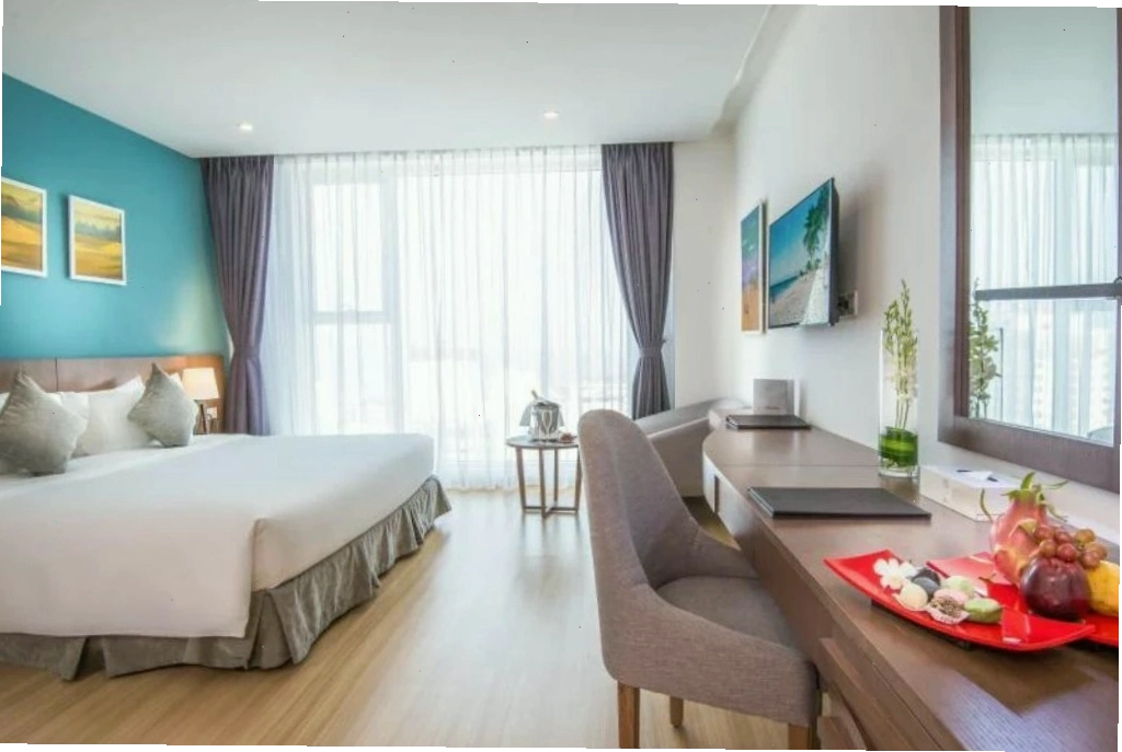 Nội thất phòng ngủ thanh lịch và tiện nghi