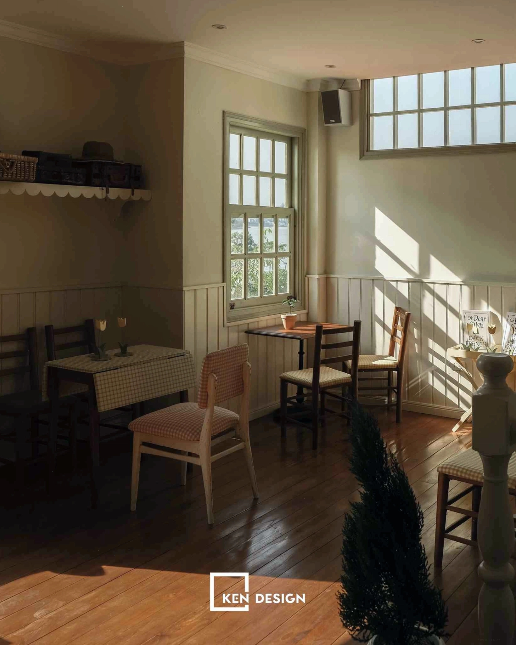 Nội thất trong thiết kế Camy Cafe Văn Cao được bài trí tinh tế