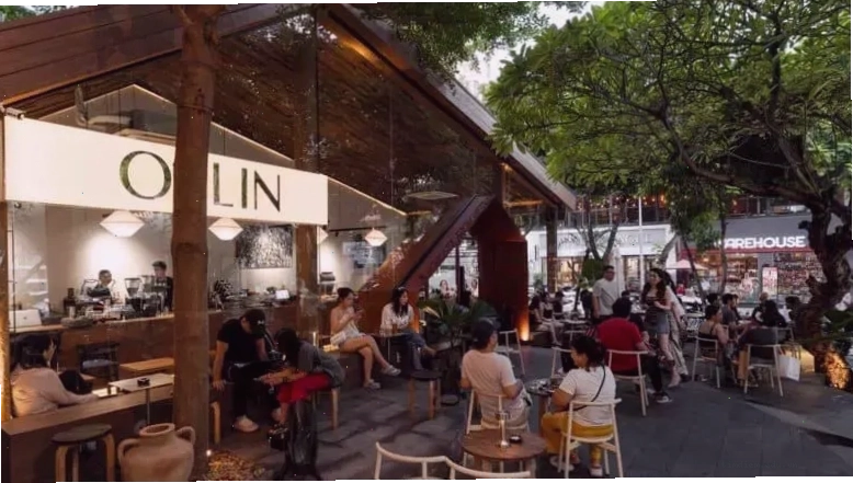 Ollin Cafe Quận 2 với không gian bên ngoài thoáng đãng