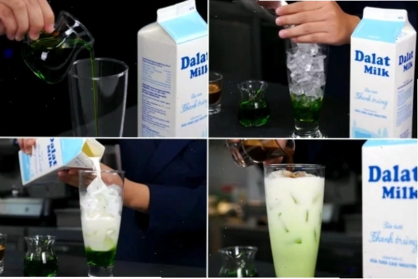 Pha chế cà phê lá dứa