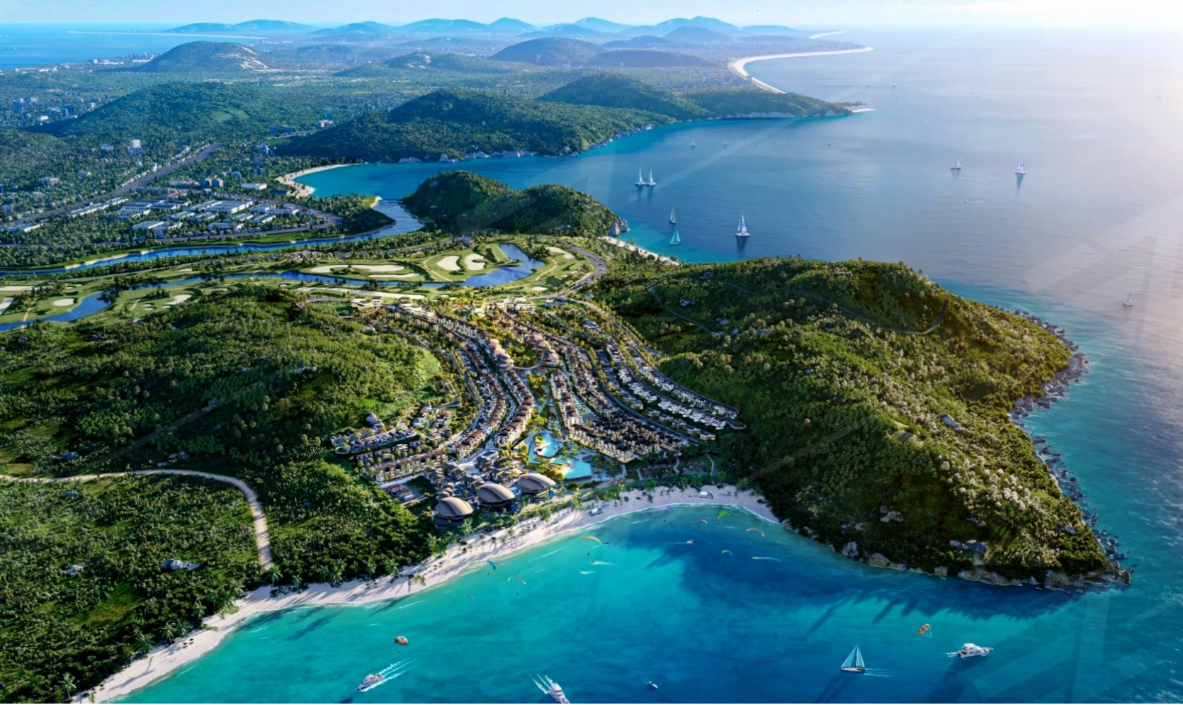 Phối cảnh khu biệt thự Sunrise Park Villa