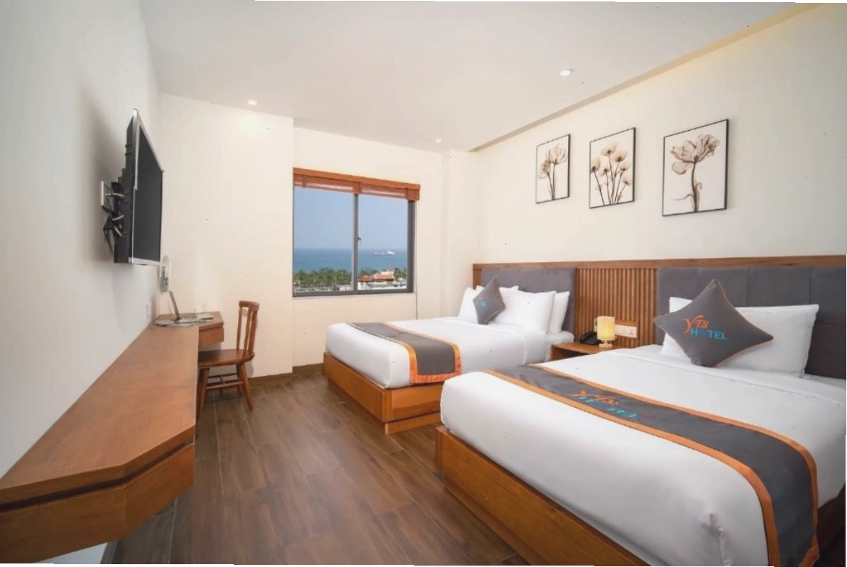 Phòng Deluxe 2 Giường Đơn View Biển tại Yes Hotel