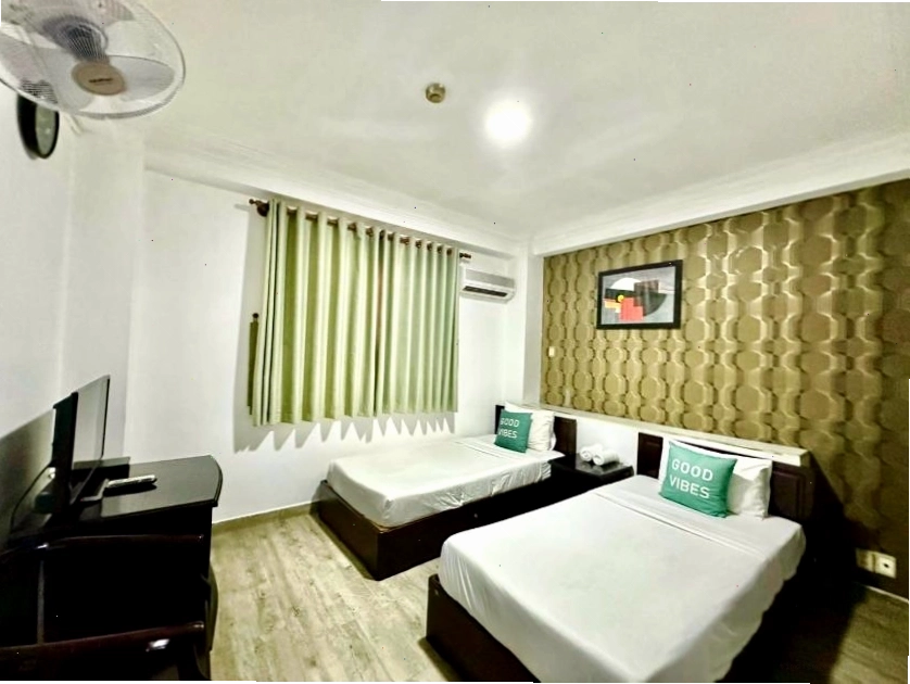 Phòng Deluxe Hai Giường Đơn tại Khách sạn Anh Duy