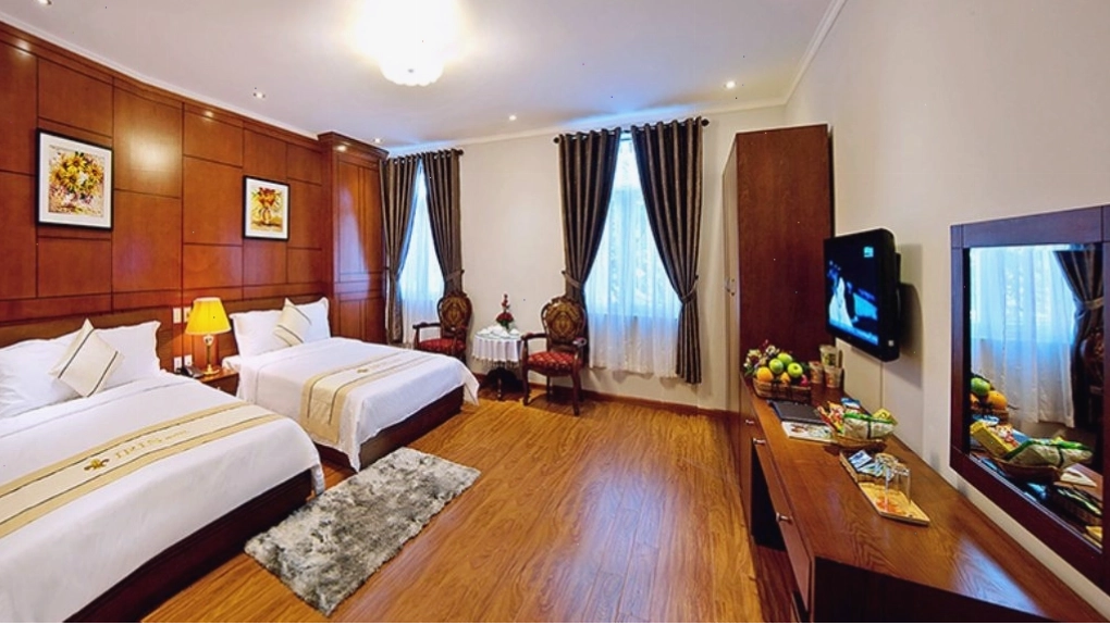 Phòng Deluxe Twin tại Khách sạn Iris Đà Nẵng