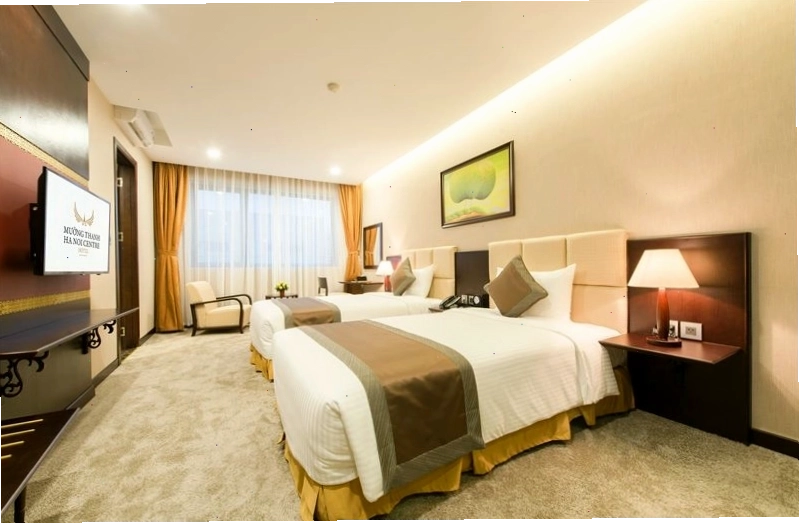 Phòng Deluxe Twin tại Khách sạn Mường Thanh Grand Hà Nội Centre
