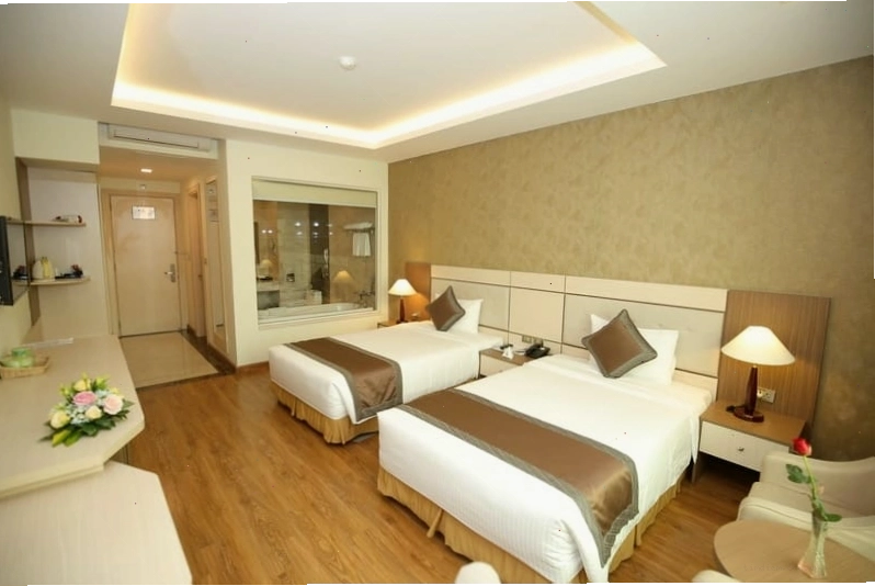 Phòng Deluxe Twin tại Mường Thanh Grand Thanh Hóa
